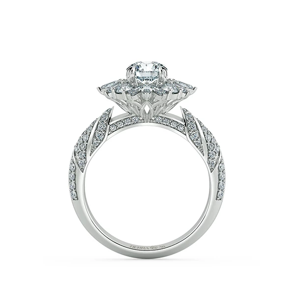 Nhẫn đính hôn Floral Halo NCH2501 5